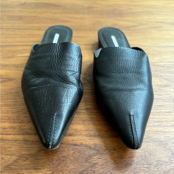 Donald J Pliner Black Leather Mules - Picture 3 of 5